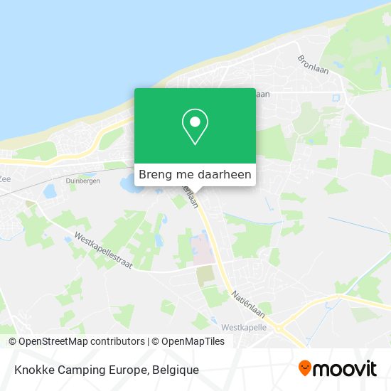 Knokke Camping Europe kaart