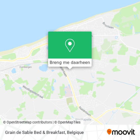 Grain de Sable Bed & Breakfast kaart