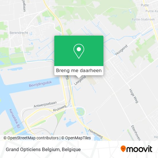 Grand Opticiens Belgium kaart