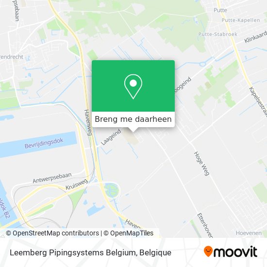 Leemberg Pipingsystems Belgium kaart