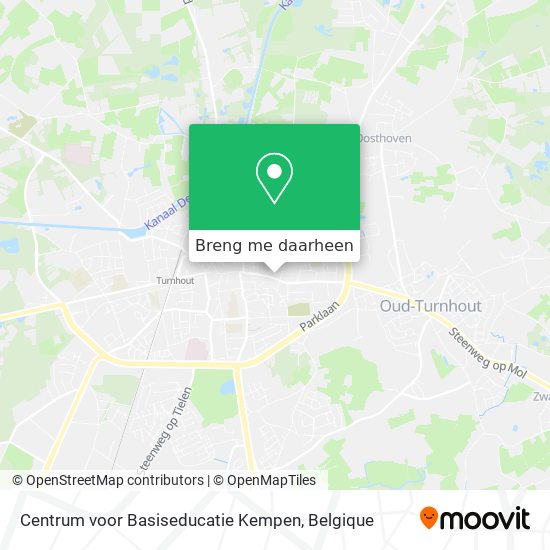 Centrum voor Basiseducatie Kempen kaart