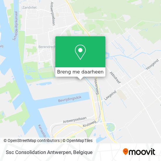 Ssc Consolidation Antwerpen kaart