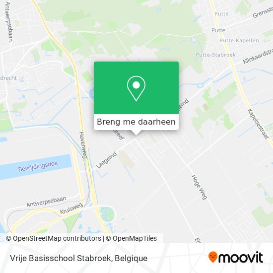 Vrije Basisschool Stabroek kaart