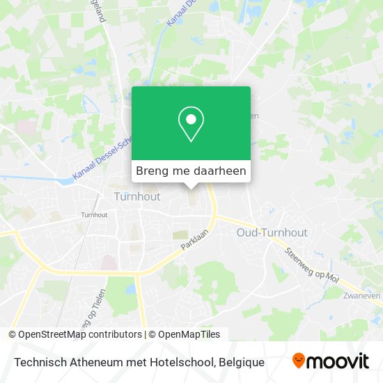 Technisch Atheneum met Hotelschool kaart