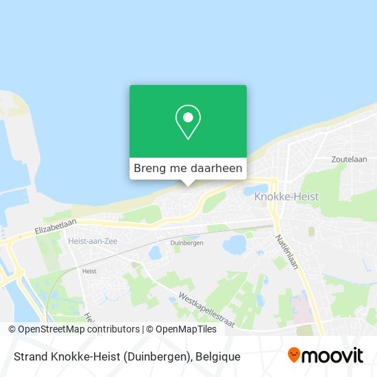 Strand Knokke-Heist (Duinbergen) kaart