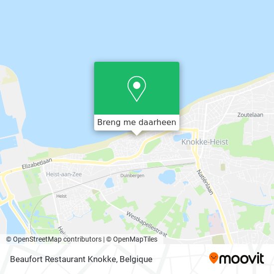 Beaufort Restaurant Knokke kaart