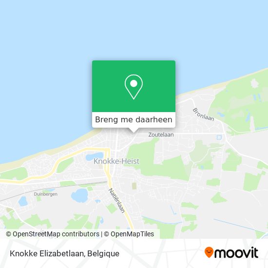 Knokke Elizabetlaan kaart