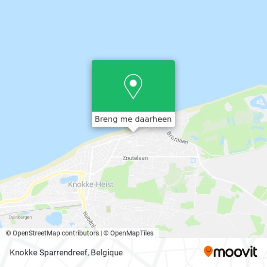 Knokke Sparrendreef kaart