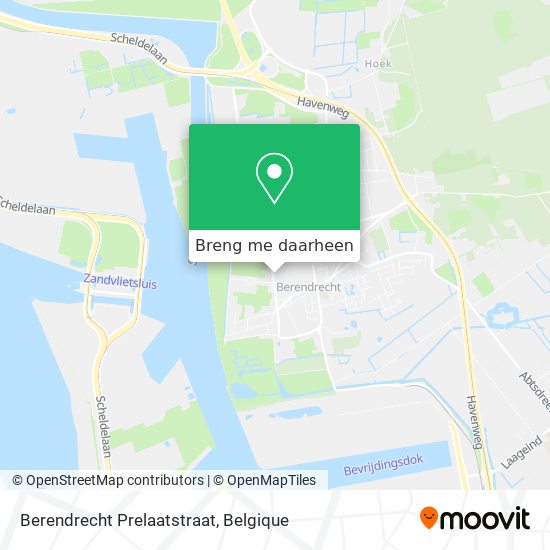 Berendrecht Prelaatstraat kaart