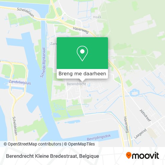 Berendrecht Kleine Bredestraat kaart