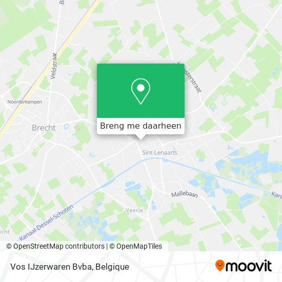 Vos IJzerwaren Bvba kaart