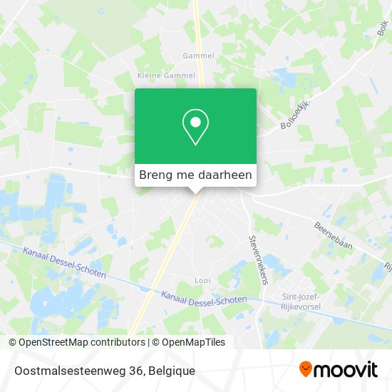 Oostmalsesteenweg 36 kaart