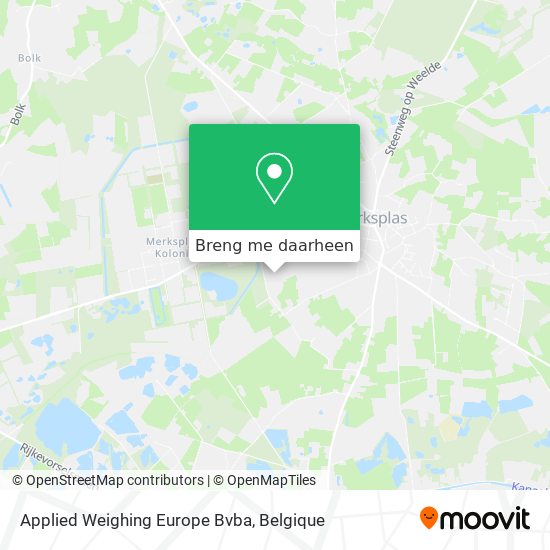 Applied Weighing Europe Bvba kaart
