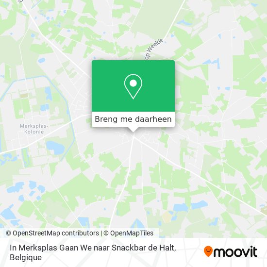 In Merksplas Gaan We naar Snackbar de Halt kaart