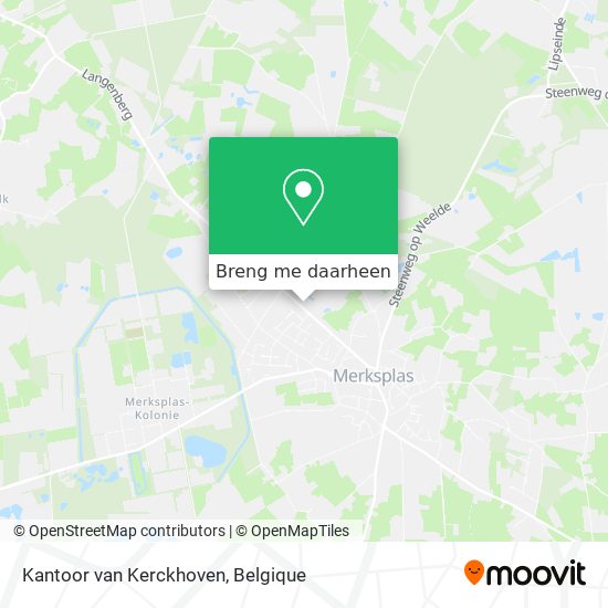 Kantoor van Kerckhoven kaart