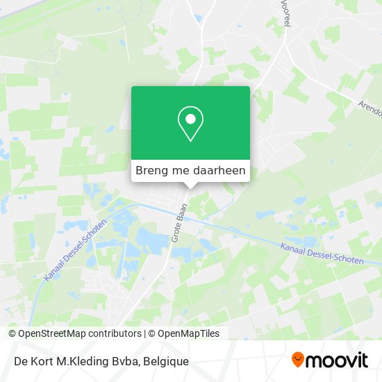 De Kort M.Kleding Bvba kaart