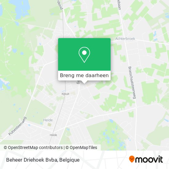 Beheer Driehoek Bvba kaart