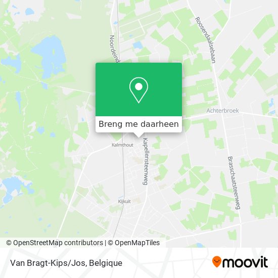 Van Bragt-Kips/Jos kaart