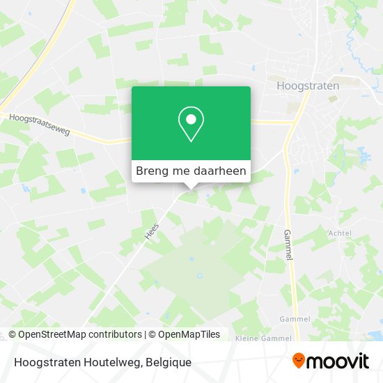 Hoogstraten Houtelweg kaart