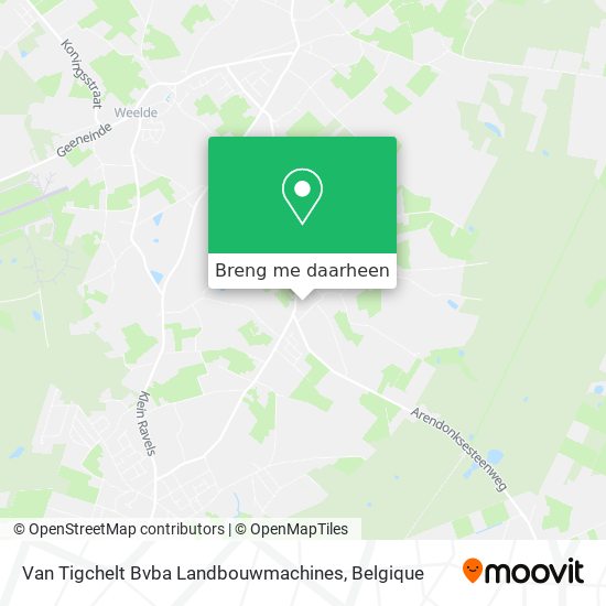 Van Tigchelt Bvba Landbouwmachines kaart