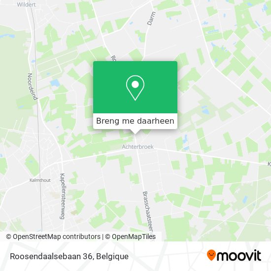 Roosendaalsebaan 36 kaart