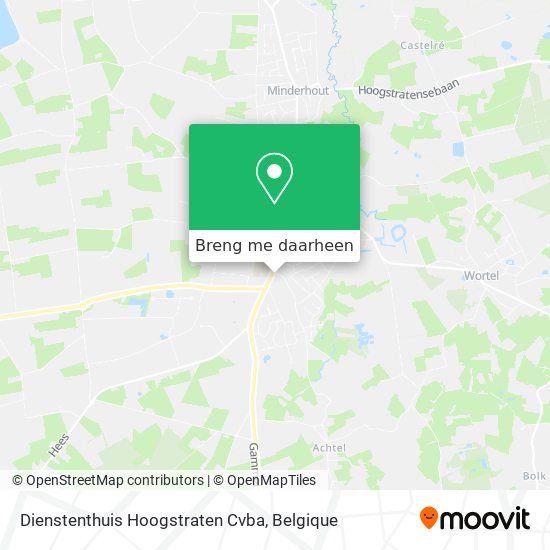 Dienstenthuis Hoogstraten Cvba kaart