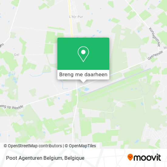 Poot Agenturen Belgium kaart