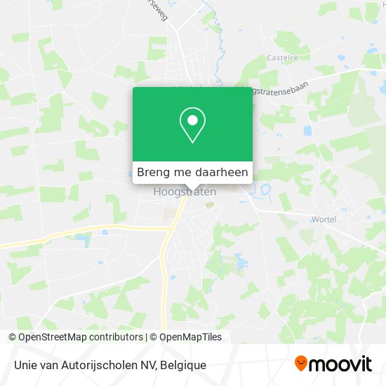 Unie van Autorijscholen NV kaart