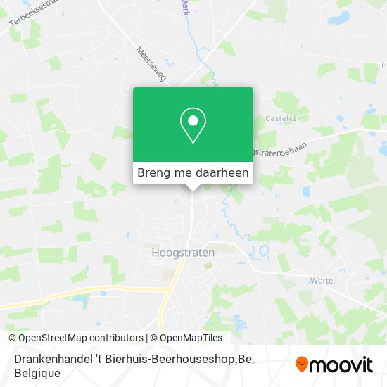 Drankenhandel 't Bierhuis-Beerhouseshop.Be kaart