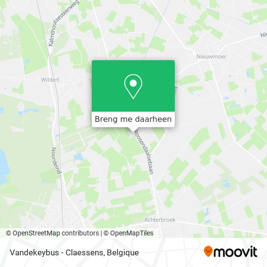 Vandekeybus - Claessens kaart