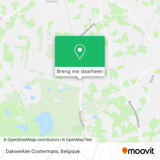 Dakwerken Costermans kaart