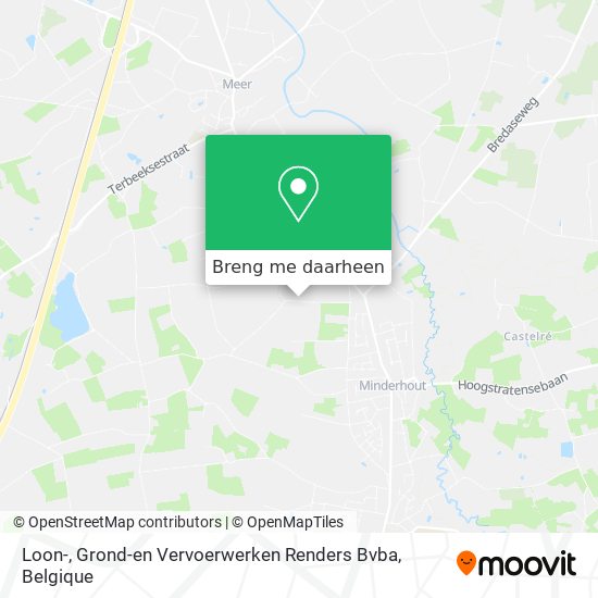Loon-, Grond-en Vervoerwerken Renders Bvba kaart