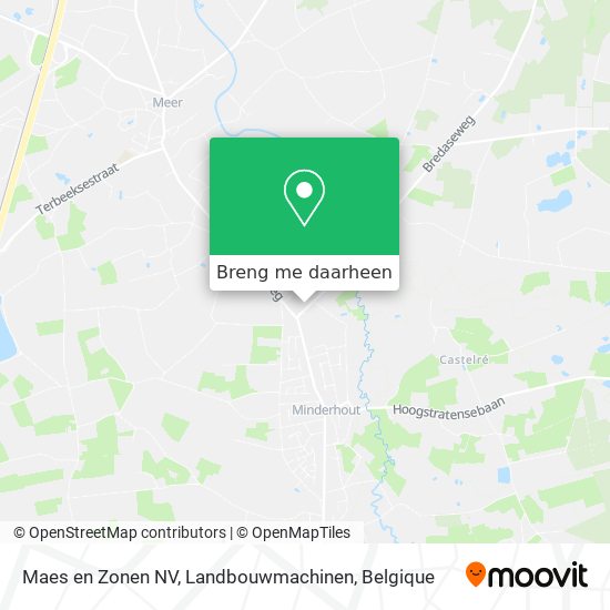 Maes en Zonen NV, Landbouwmachinen kaart