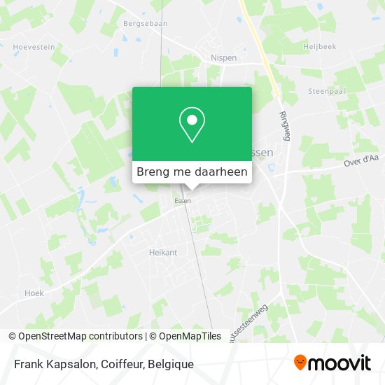 Frank Kapsalon, Coiffeur kaart
