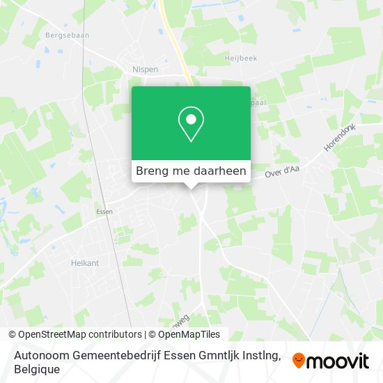 Autonoom Gemeentebedrijf Essen Gmntljk Instlng kaart