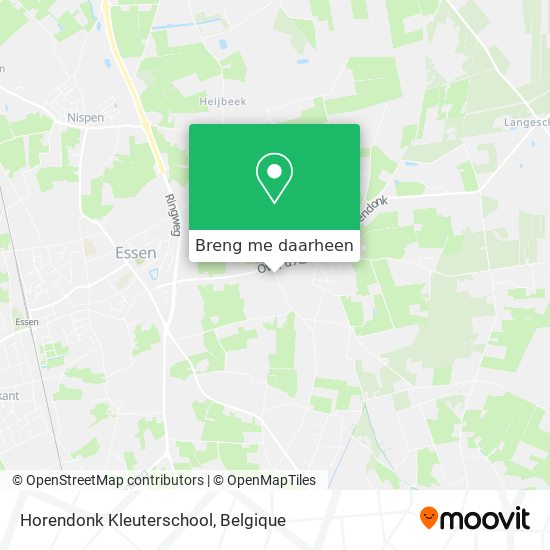 Horendonk Kleuterschool kaart