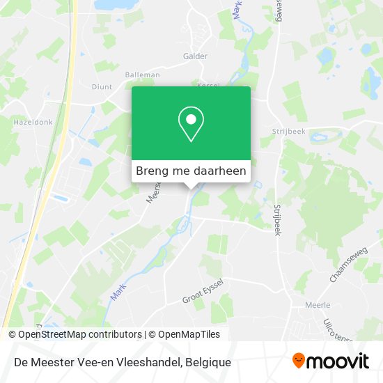 De Meester Vee-en Vleeshandel kaart