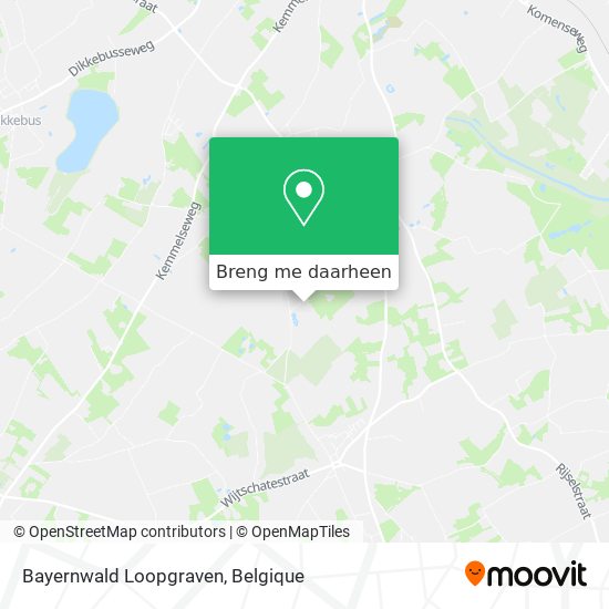 Bayernwald Loopgraven kaart