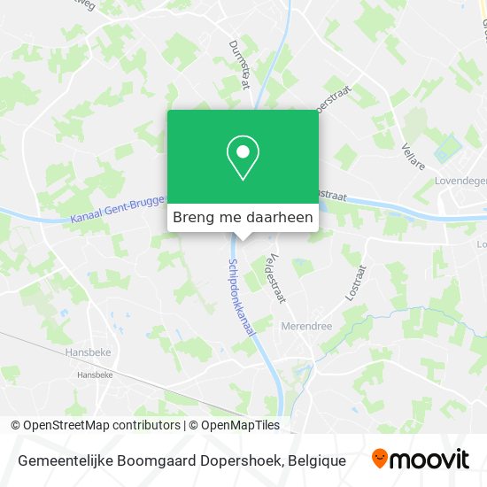 Gemeentelijke Boomgaard Dopershoek kaart