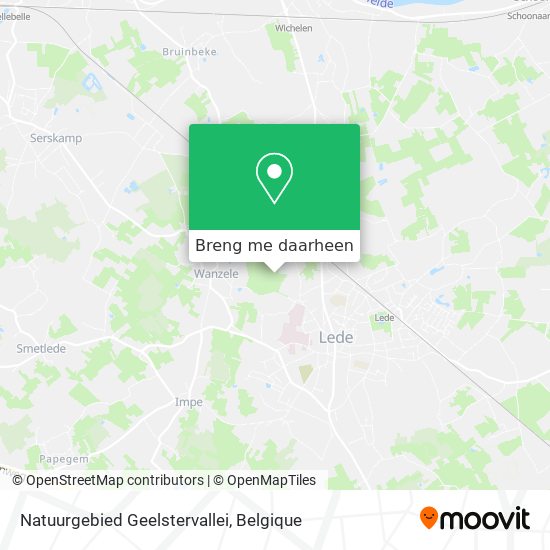 Natuurgebied Geelstervallei kaart