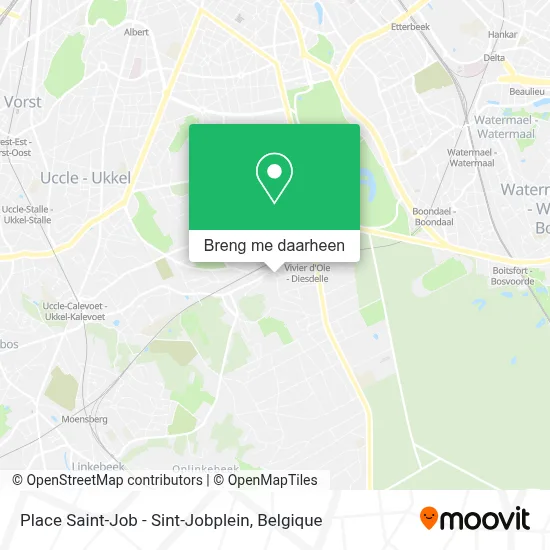 Place Saint-Job - Sint-Jobplein kaart