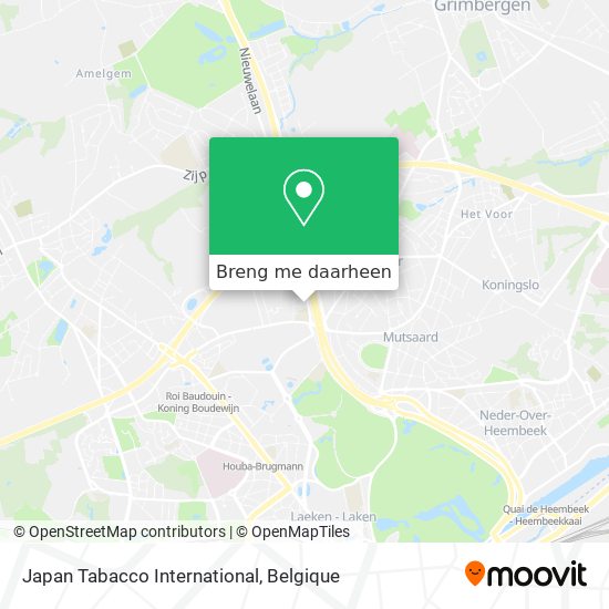 Japan Tabacco International kaart