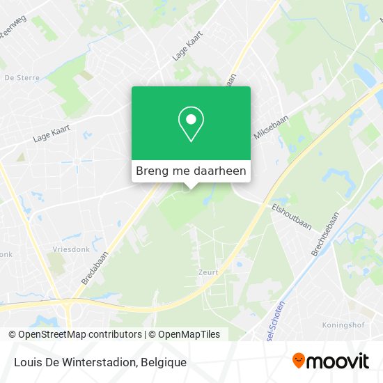 Louis De Winterstadion kaart
