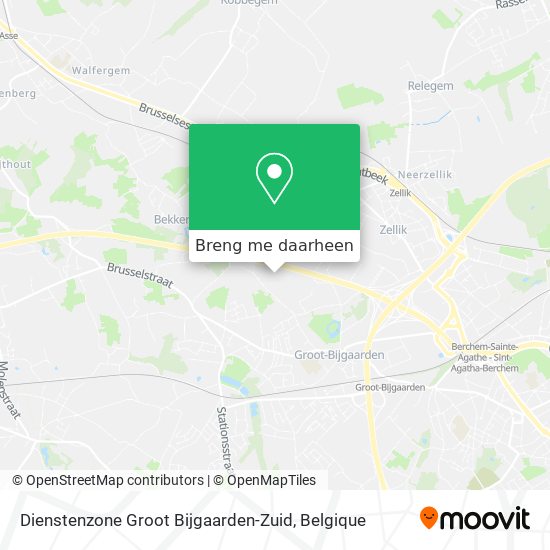 Dienstenzone Groot Bijgaarden-Zuid kaart