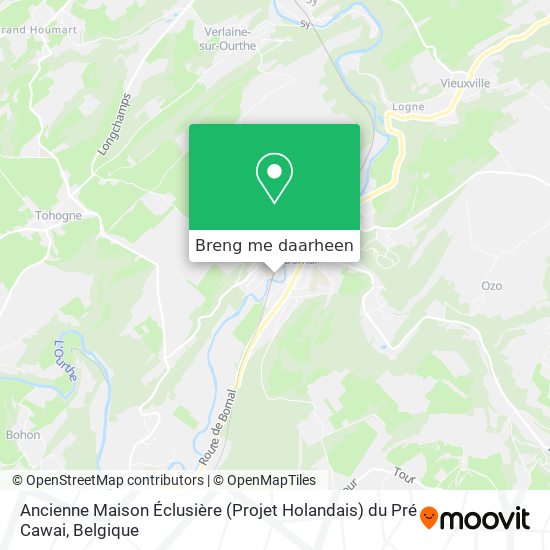 Ancienne Maison Éclusière (Projet Holandais) du Pré Cawai kaart