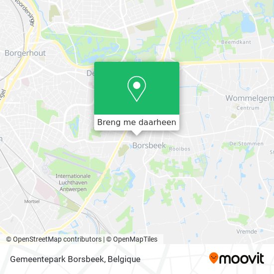 Gemeentepark Borsbeek kaart