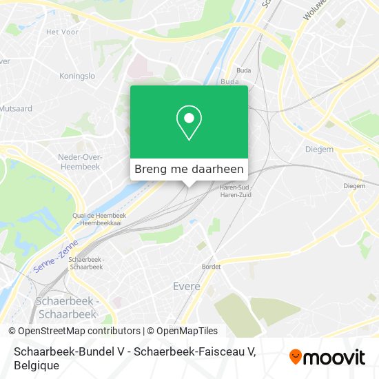 Schaarbeek-Bundel V - Schaerbeek-Faisceau V kaart