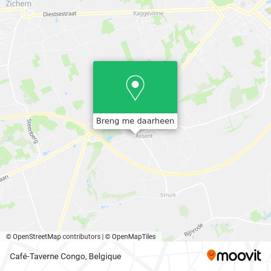 Café-Taverne Congo kaart