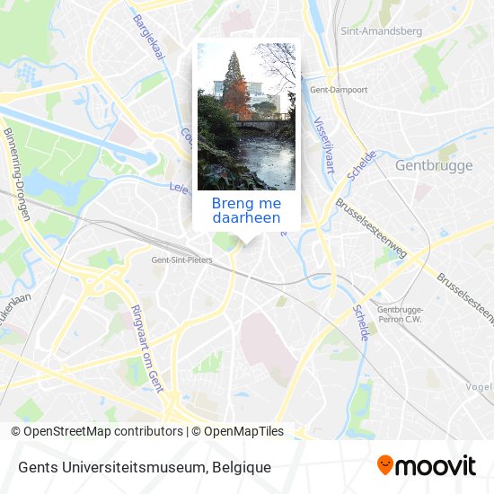 Gents Universiteitsmuseum kaart