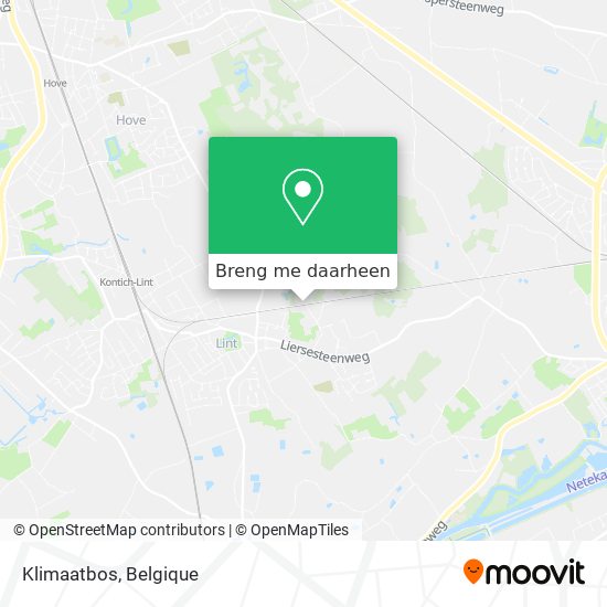 Klimaatbos kaart